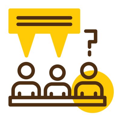 iş insanları simgesi, vektör illüstrasyonu