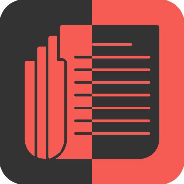 Soyut arkaplanda belge simgesi izole edildi