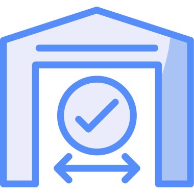 Teslimat. Web simgesi basit illüstrasyon