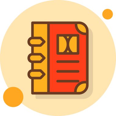 Kitap. Web simgesi basit illüstrasyon