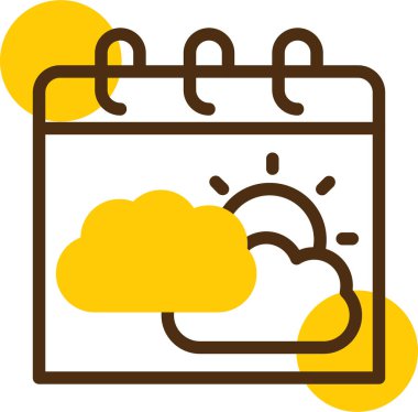 Hava durumu. Web simgesi basit illüstrasyon