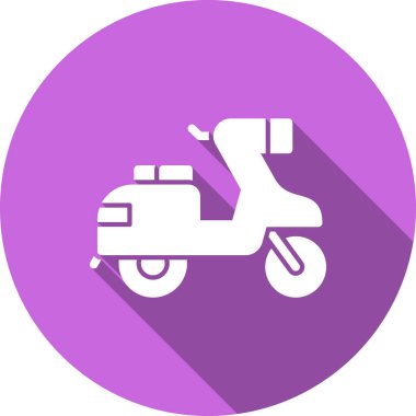 Motosiklet simge vektör çizim