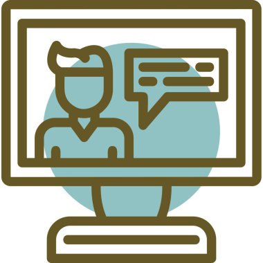 çevrimiçi web renk vektörü simgesi