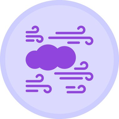 Bulutlu simge vektör illüstrasyonu