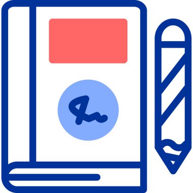 Kalem simgesi, basit vektör çizim