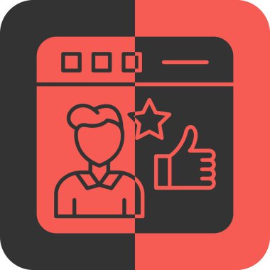 Müşteri servisi. Web simgesi basit illüstrasyon