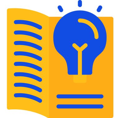 Bir fikrim var. Web simgesi basit illüstrasyon