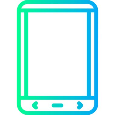 Cep telefonu simgesi, vektör illüstrasyonu