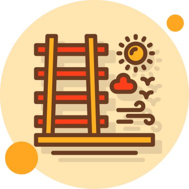 Çizgi film simgesinin vektör çizimi