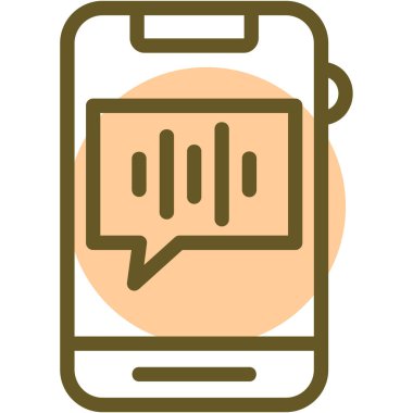 cep telefonu simgesi. özet çizimi