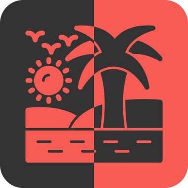 Seyahat ve tatil simgelerinin vektör çizimi. Stok için seyahat ve turizm vektör simgesi.