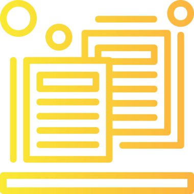 belge simgesi, vektör illüstrasyon tasarımı