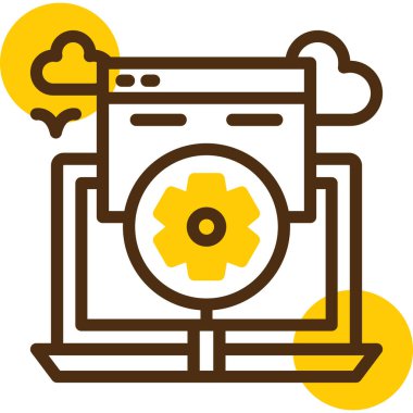 Çiçek simgesi, anahat stili