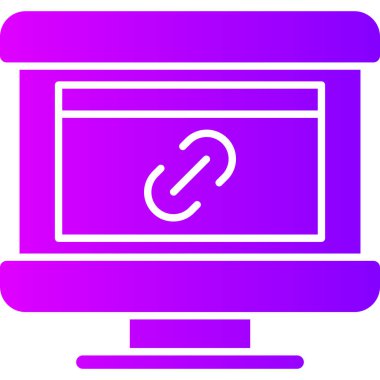 Bilgisayar. Web simgesi vektör illüstrasyonu