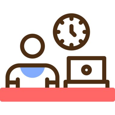 İş zaman yönetimi simgesi