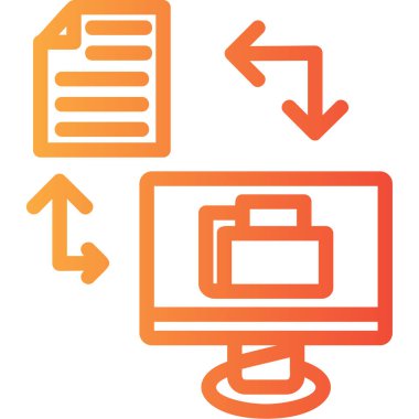 veri depolama rengi vektör illüstrasyonu