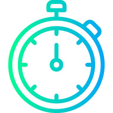 Kronometre Web simgesi basit illüstrasyon