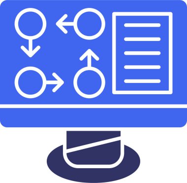 Veri. Web simgesi basit illüstrasyon