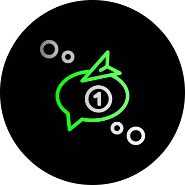 Modern bir simge tasarımının vektör illüstrasyonu