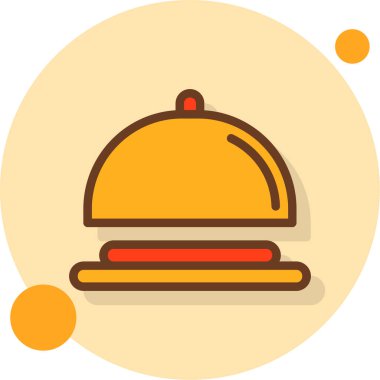 Hamburger. Web simgesi basit illüstrasyon
