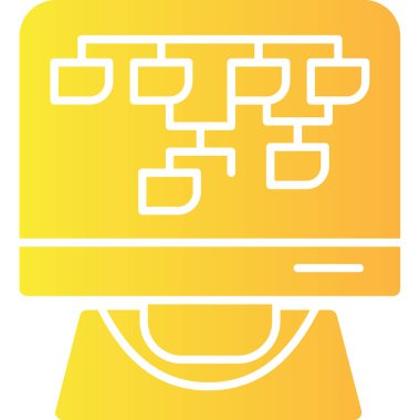 Beyaz izole iş simgesi