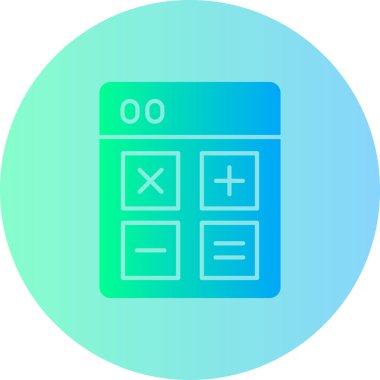 hesap makinesi simgesi vektör illüstrasyonu