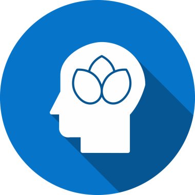 beyin ikonu vektör illüstrasyonu