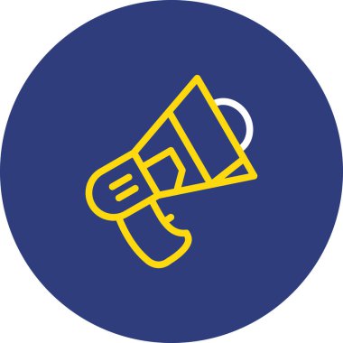 megafon ikonu. Web için megafon vektör simgelerinin basit çizimi