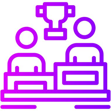 Kupa kupası. Web simgesi basit illüstrasyon