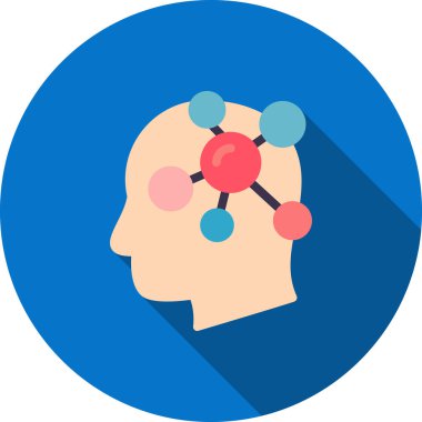 baş vektör simgesi düz illüstrasyon