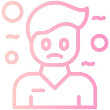 avatar yüz simgesi, vektör illüstrasyonu