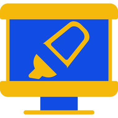 Reklamcılık. Web simgesi basit illüstrasyon