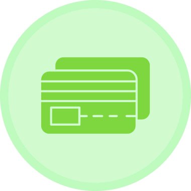 Kredi kartı ikonu vektör illüstrasyonu