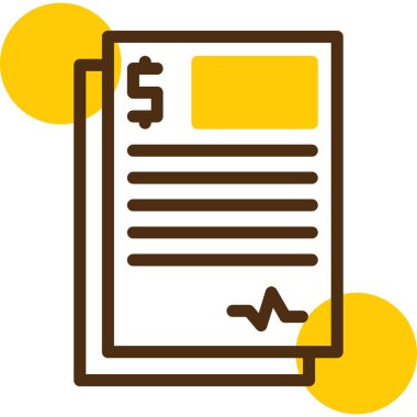 Sözleşme. Web simgesi basit illüstrasyon