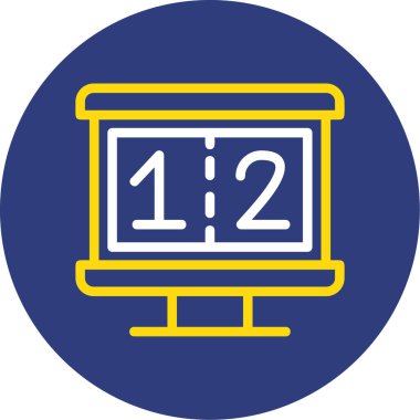 Saat simgesinin vektör illüstrasyonu