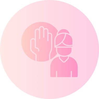 Bir insan simgesinin vektör illüstrasyonu