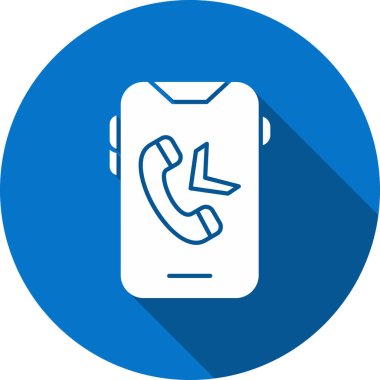 Çağrı. Web simgesi basit illüstrasyon