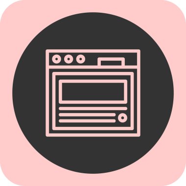 Günlük posta vektör simgesi düz illüstrasyon