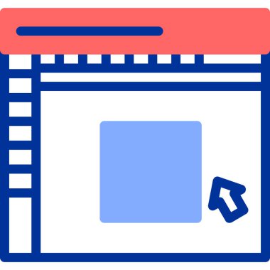 Web tasarım simgesi, vektör illüstrasyonu