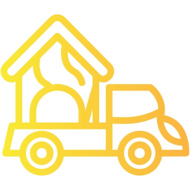 araba simgesi vektör illüstrasyonu