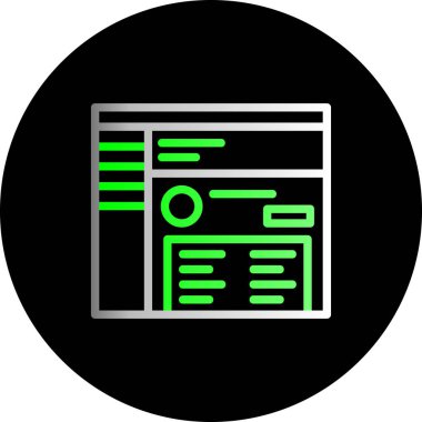 Vektör Seo simgesinde Trendy bir görünüm...