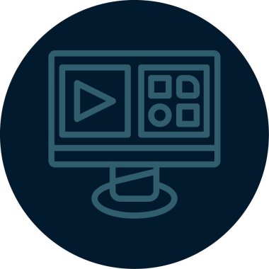 Modern b 'nin vektör illüstrasyonunda filmin eksik simgesi