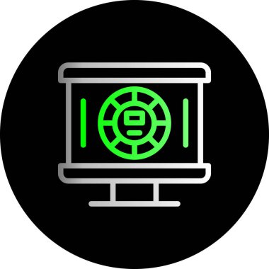 vektör bilgisayar simgesi düz illüstrasyon