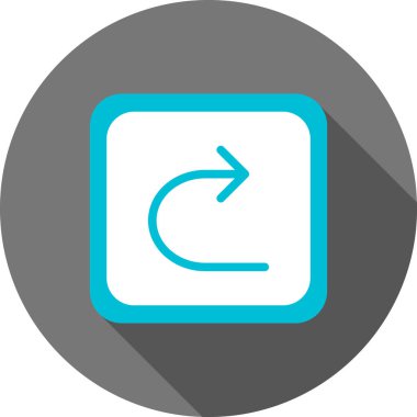 Sol yuvarlak kare vektör simge açmak