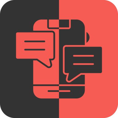 Modern b 'nin vektör çizimi sohbet simgesinden yoksun