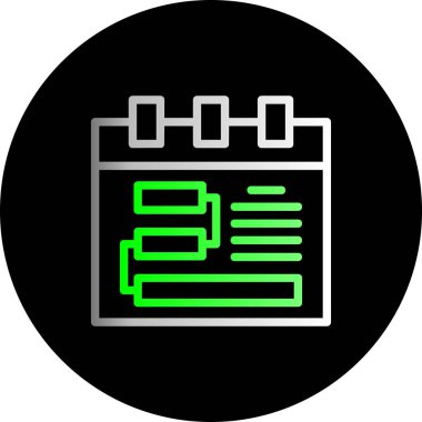 takvim simgesini, basit vektör çizim