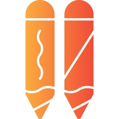 Kalem. Web simgesi basit illüstrasyon