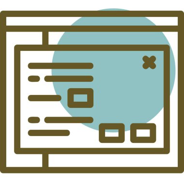 Web yerleşim simgesi, vektör illüstrasyonu