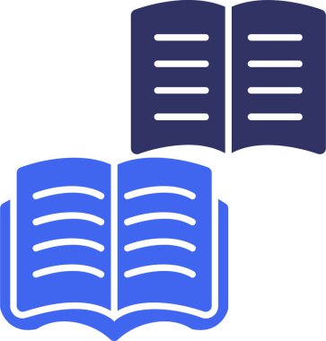 Kitap. Web simgesi basit illüstrasyon