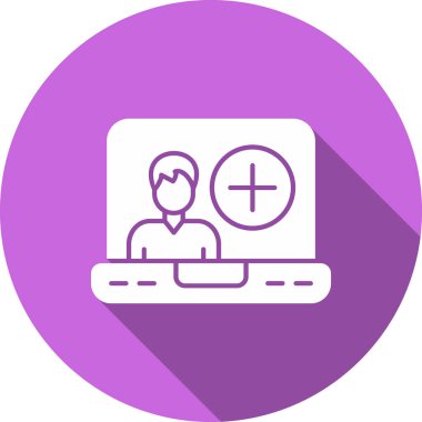 Bilgisayar. Web simgesi basit illüstrasyon